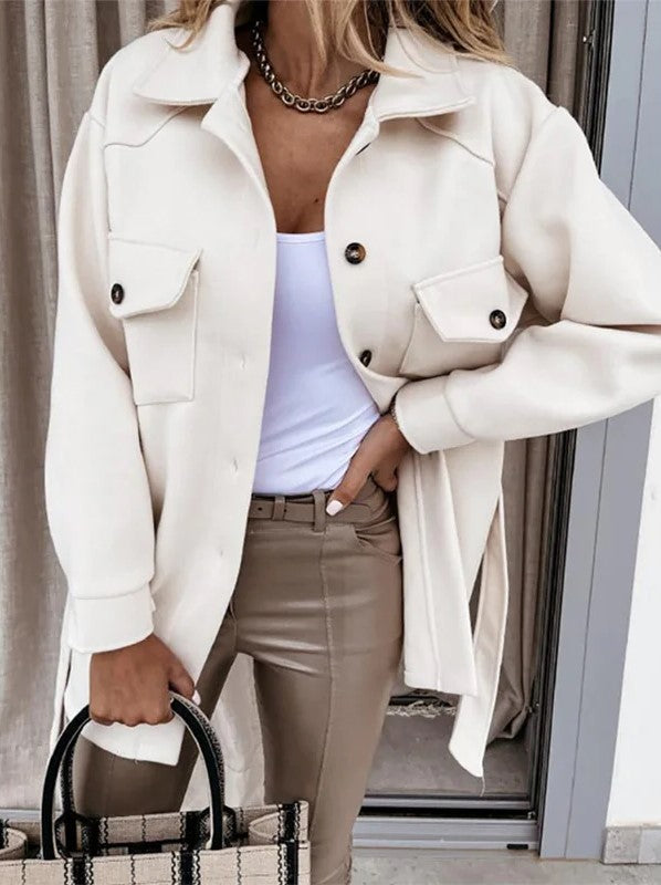 Classic Ladies Comfortable Cotton Jacket - Luxivelle