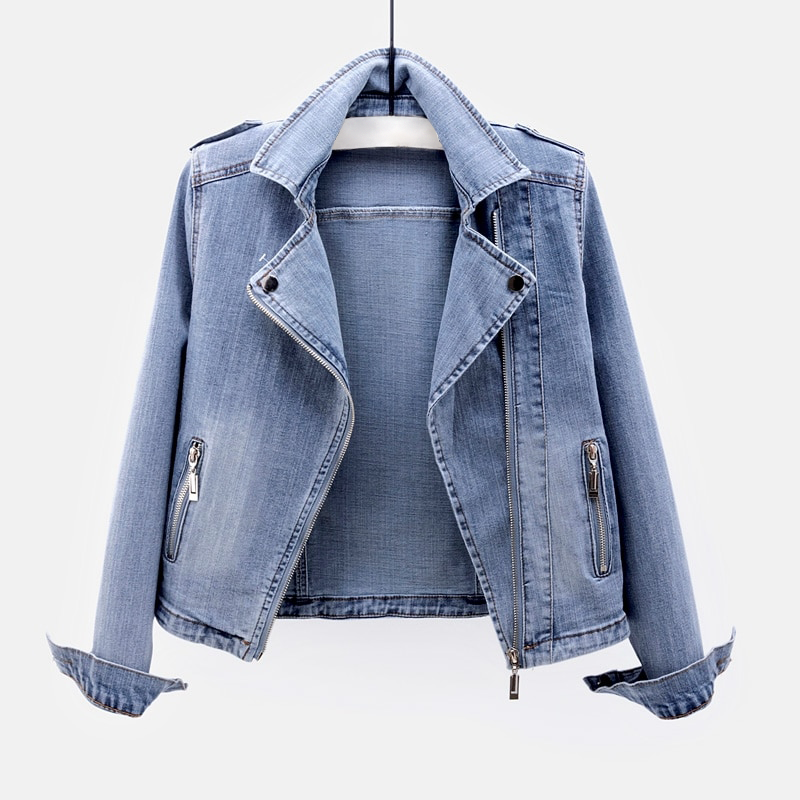 Classic Blue Jeans Jacket for Women - Luxivelle