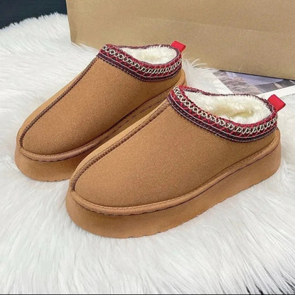 Women's Fleece - Lined Slip - On Mules for Cold Weather - Lexians