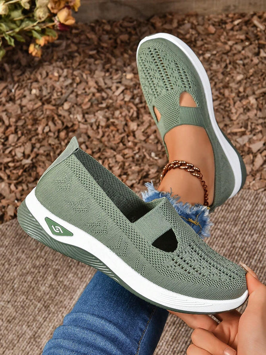Comfortable Airy Women's Slip On Sneakers - Luxivelle