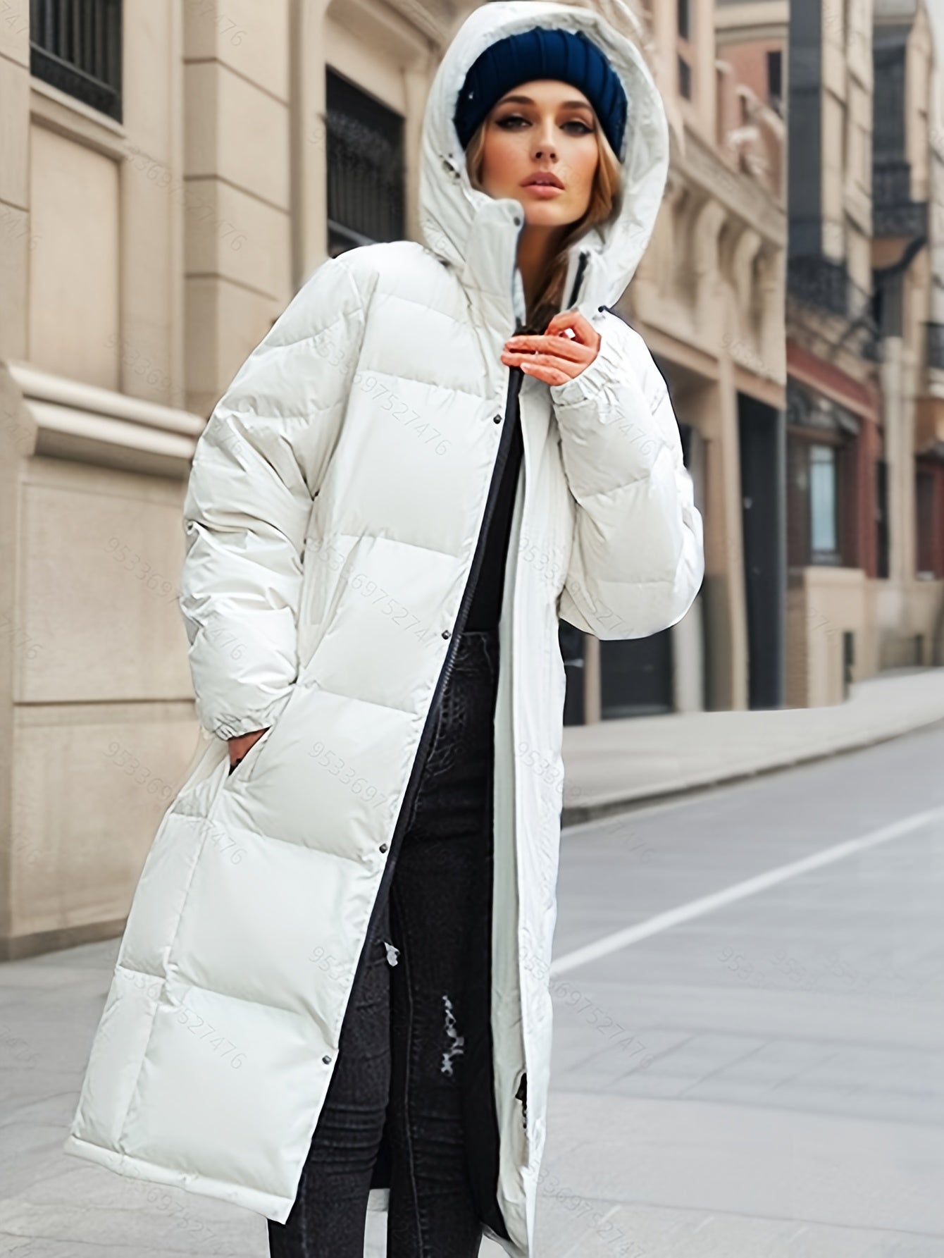 Warm Women's Parka Down Winter Coat with Hood - Luxivelle