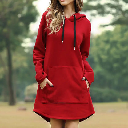 Women's Cozy Oversized Hooded Sweatshirt - Luxivelle