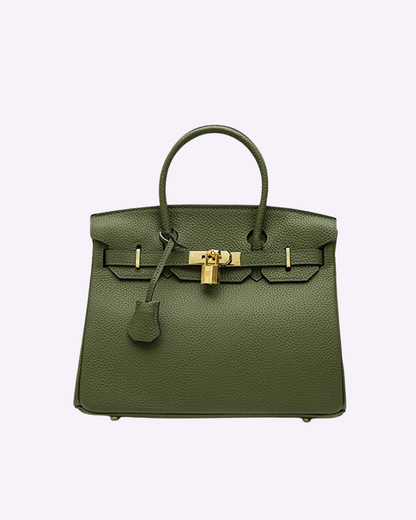 Women's luxury leather shoulder bag; elegant brown design with adjustable strap, perfect for any occasion; timeless style.