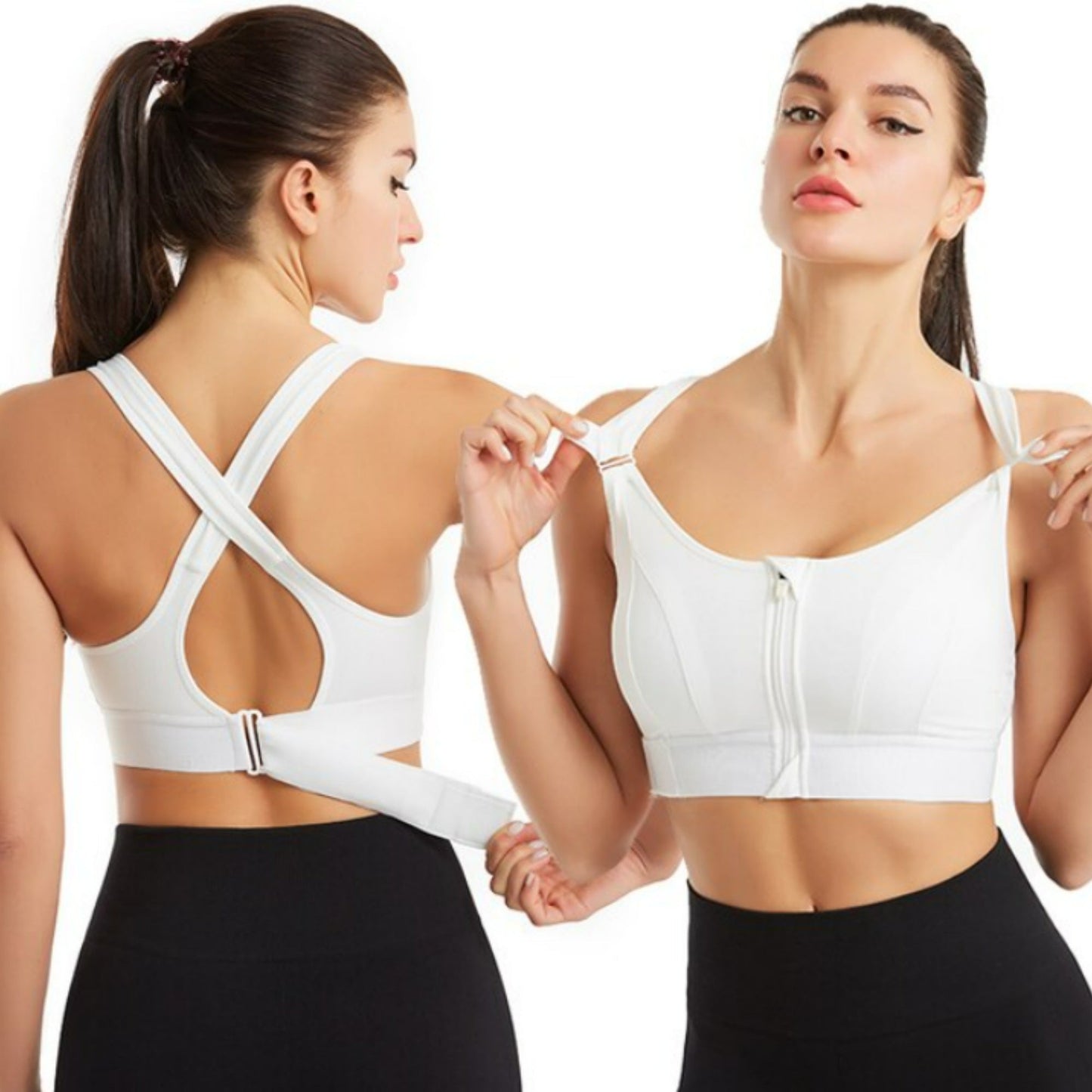 Comfortable Full-Coverage Fitness Sports Bra - Luxivelle