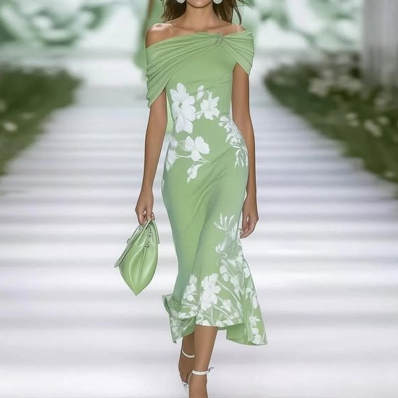 Casual Floral Knee Length Summer Dress - Luxivelle