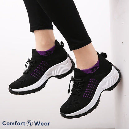 Women's Ortho Stretch Cushion Sneakers for Foot Pain Relief - Lexians