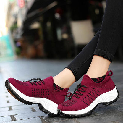 Women's Ortho Stretch Cushion Sneakers for Foot Pain Relief - Lexians