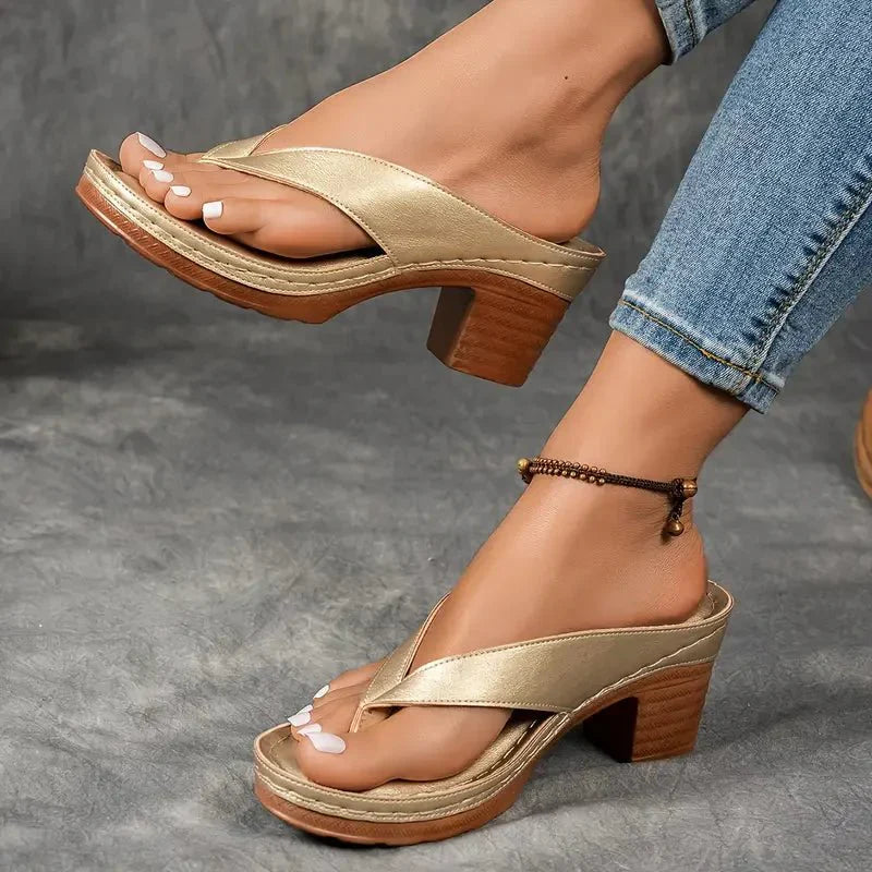 Women's Orthopedic Heel Sandals - Black - Lexians
