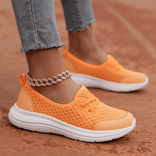 Breathable Women's Supportive Mesh Walking Shoes - Luxivelle