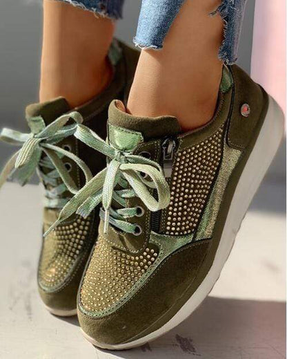 "Women's orthopedic walking shoes with bunion support, featuring a wide toe box and breathable mesh design, stylish and comfy
