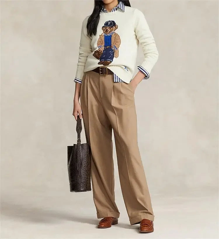 Fun Teddy Bear Jumper - Cozy Sweatshirt for Women - Luxivelle