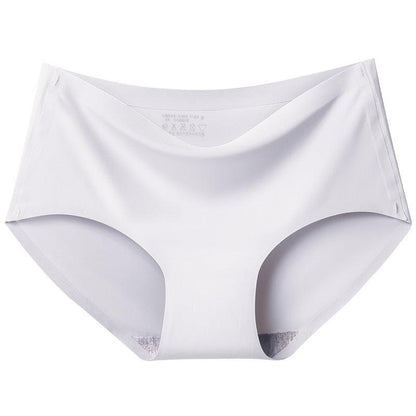 "Women's seamless high-waist underwear in soft beige with invisible fit and supportive design for ultimate comfort."