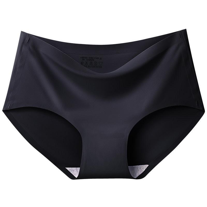 "Women's seamless high-waist underwear in soft beige with invisible fit and supportive design for ultimate comfort."