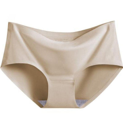 "Women's seamless silky briefs 5-pack, sleek design, invisible support, soft fabric, comfortable fit, no visible lines"