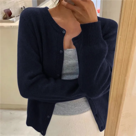 Classic Soft Women's Cardigan Sweater - Luxivelle