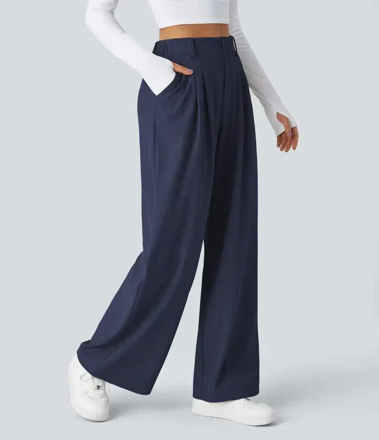 Soft Fit Women's Elastic Trousers - Luxivelle