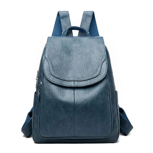 Classic Women's Genuine Leather Rucksack - Luxivelle