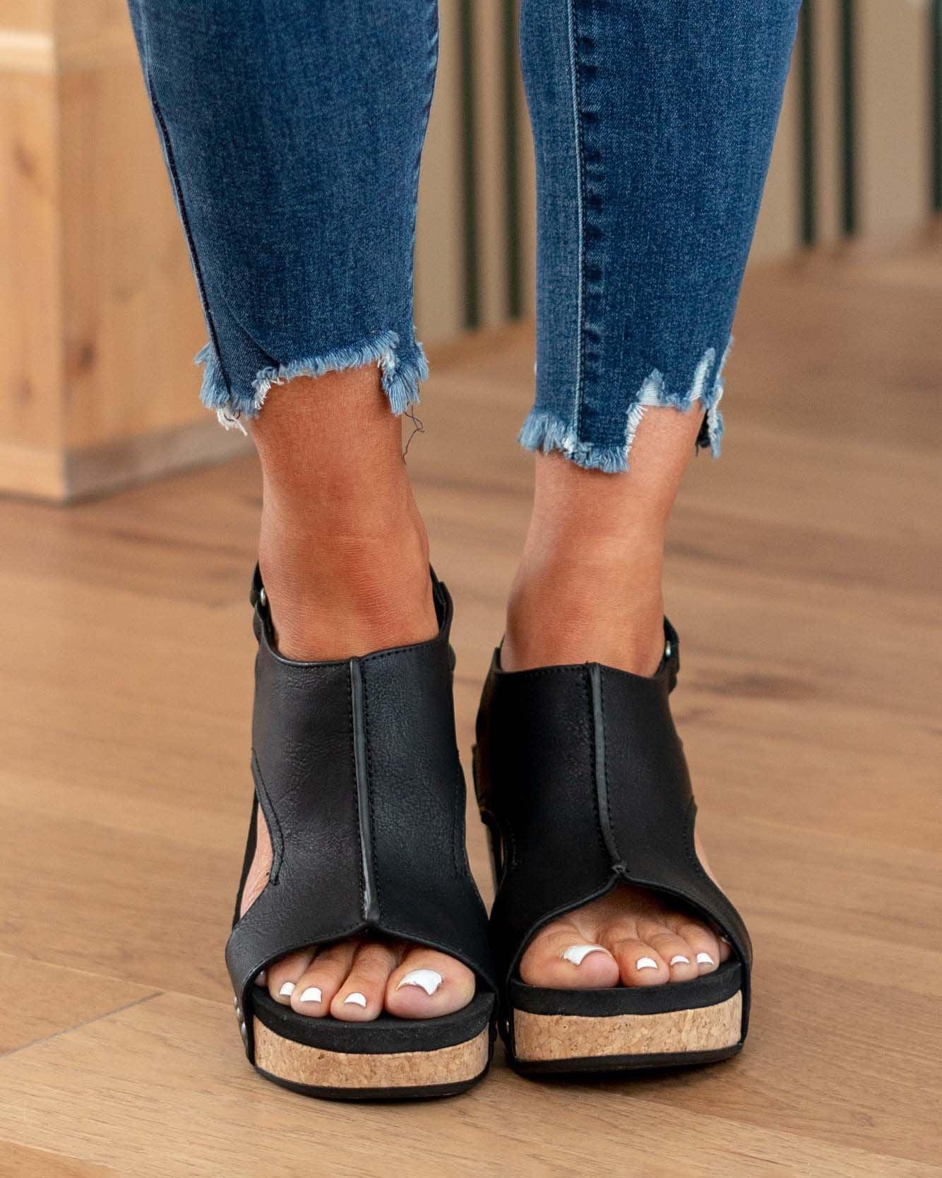 Women's Vegan Wedge Sandals with Ergonomic Design - Lexians