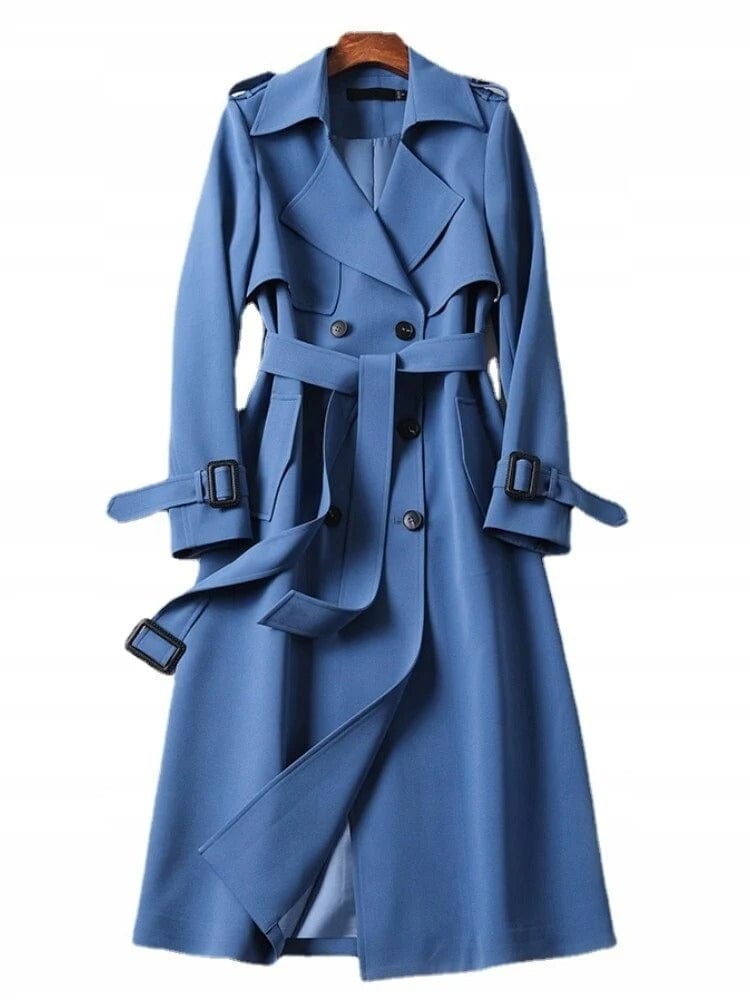 Classic Ladies Waterproof Trench Coat with Modern Twist - Luxivelle