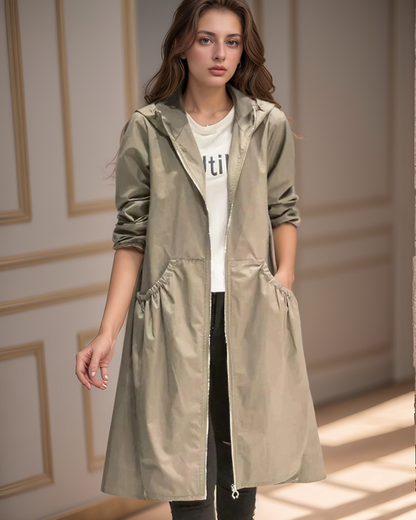 Waterproof Women's Parka Coat - Casual Long Jacket - Luxivelle