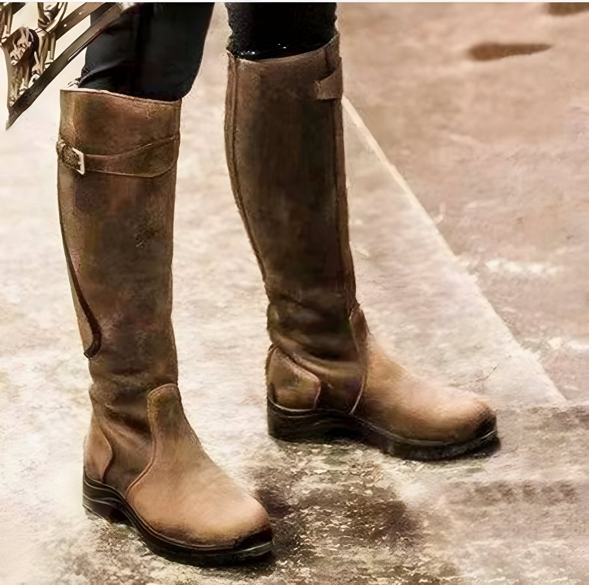 Women's Waterproof Knee - High Boots with Non - Slip Sole - Lexians