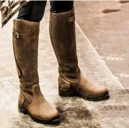 Women's Waterproof Knee - High Boots with Non - Slip Sole - Lexians