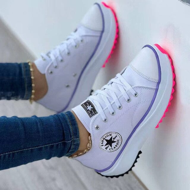 Comfy Women's Low Top Sneakers - Everyday Shoes - Luxivelle
