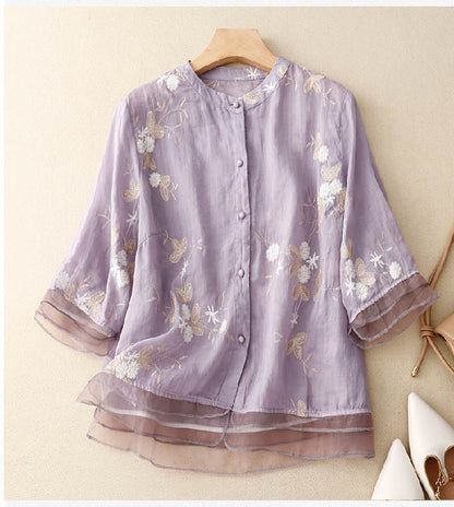 Variant image for Eloise | Women's Blouse with Elegant Embroidery-5