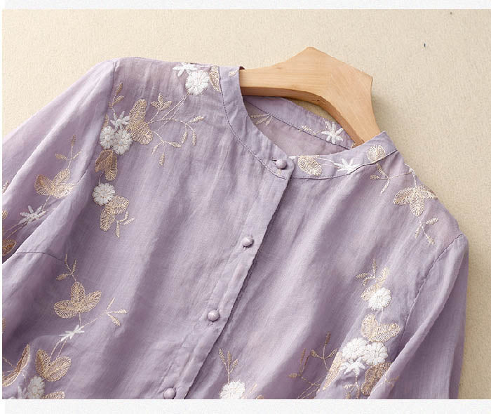 Eloise | Women's Blouse with Elegant Embroidery-6