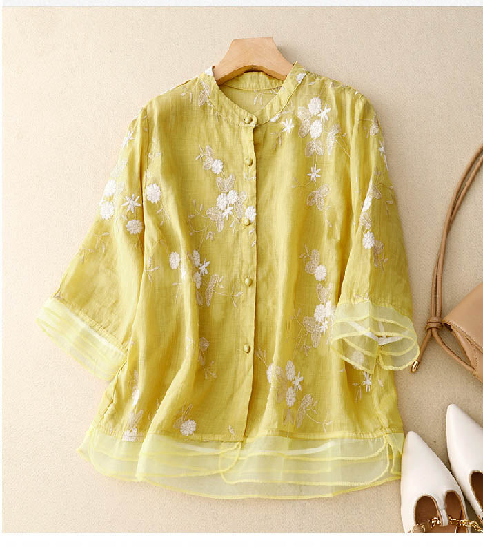 Variant image for Eloise | Women's Blouse with Elegant Embroidery-9