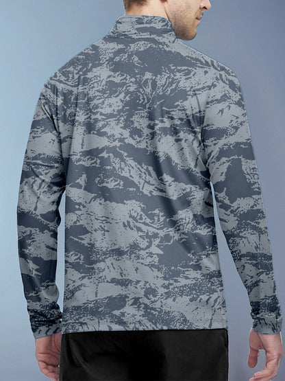 Moisture Wicking Mens Golf Quarter Zip Shirt UPF50