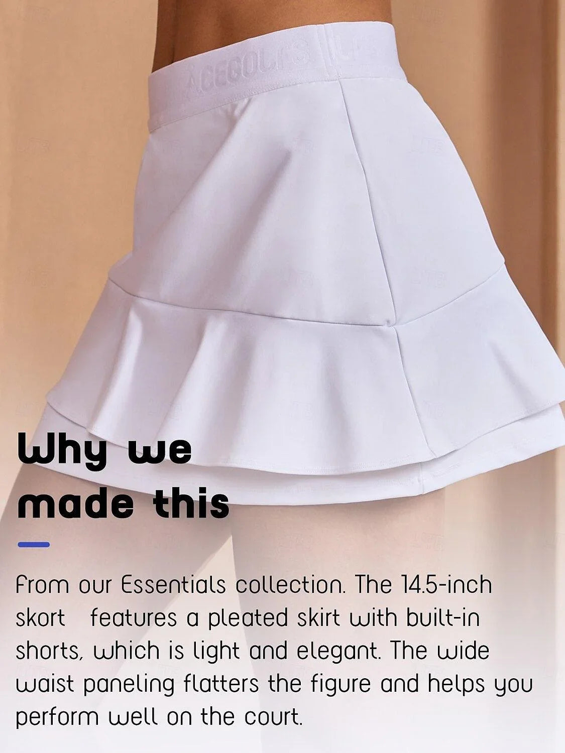 Classic Flared Ruffle Mini Skort