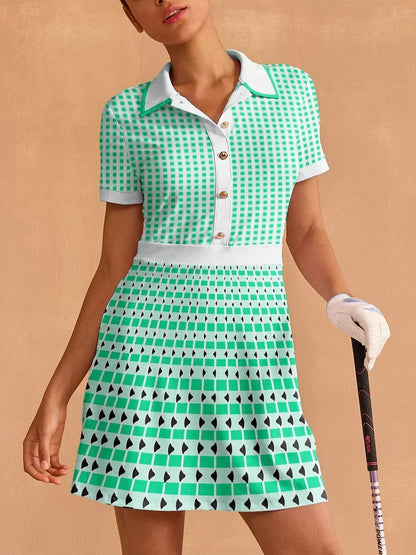 Simple Fit Short Sleeve Midi Dress