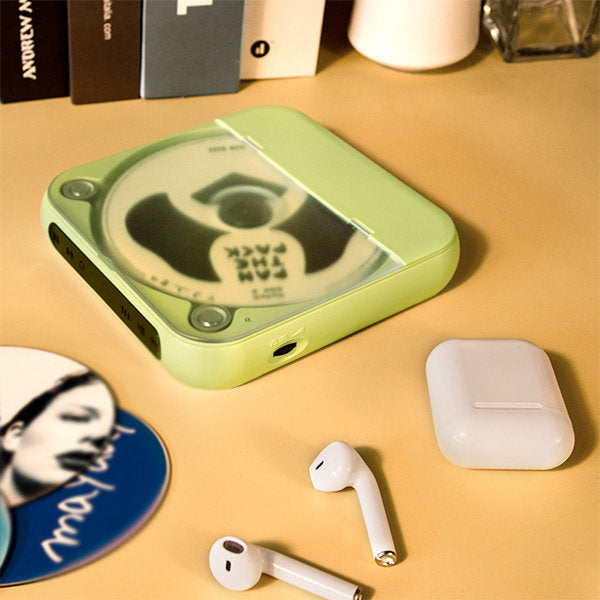 Compact Personal CD Music Player with Rechargeable Battery