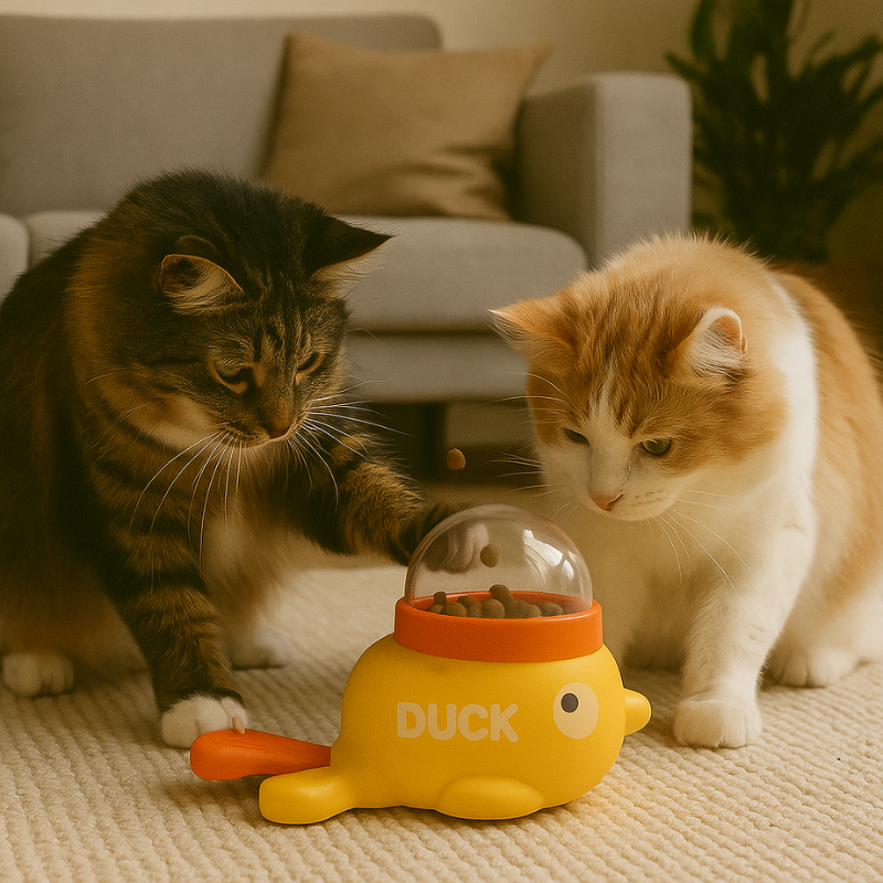 Fun Puzzle Cat Food Dispenser - Luxivelle