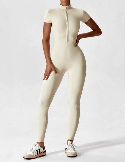 Savannah | Long  Sleeve Zipper Jumpsuit