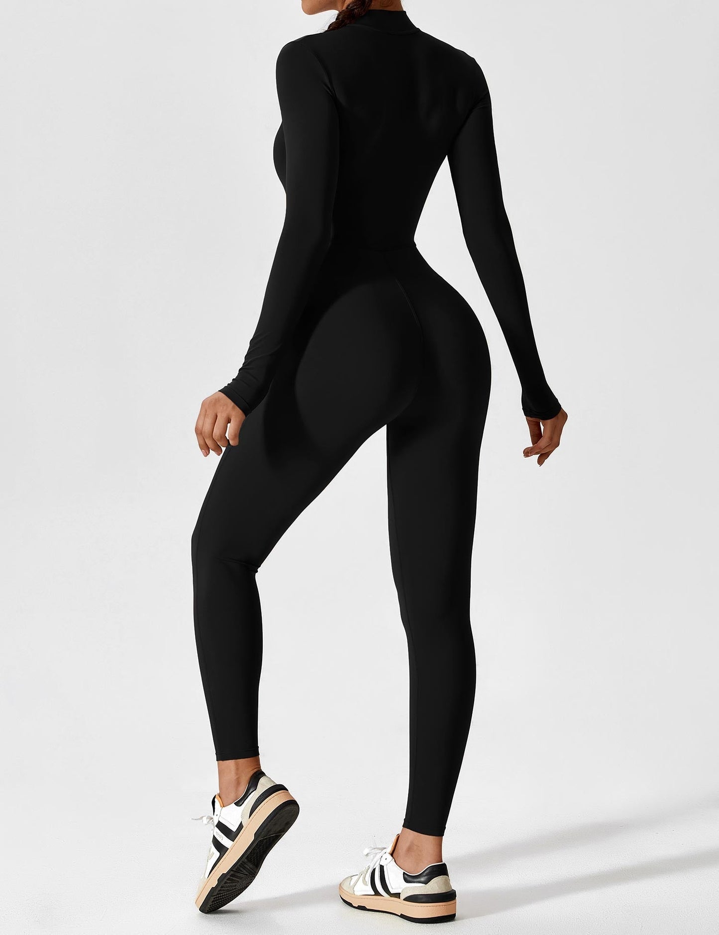 Savannah | Long  Sleeve Zipper Jumpsuit