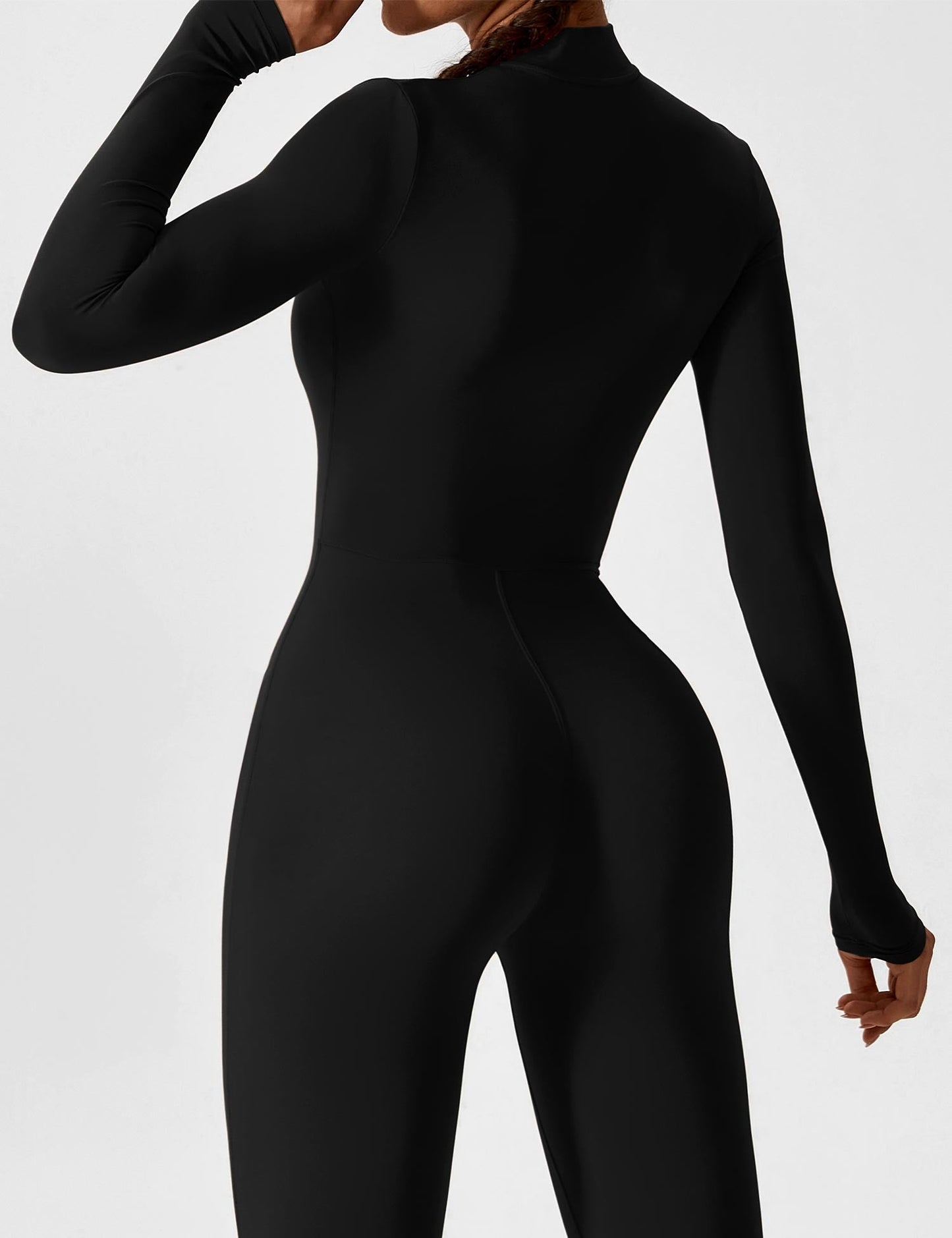 Savannah | Long  Sleeve Zipper Jumpsuit