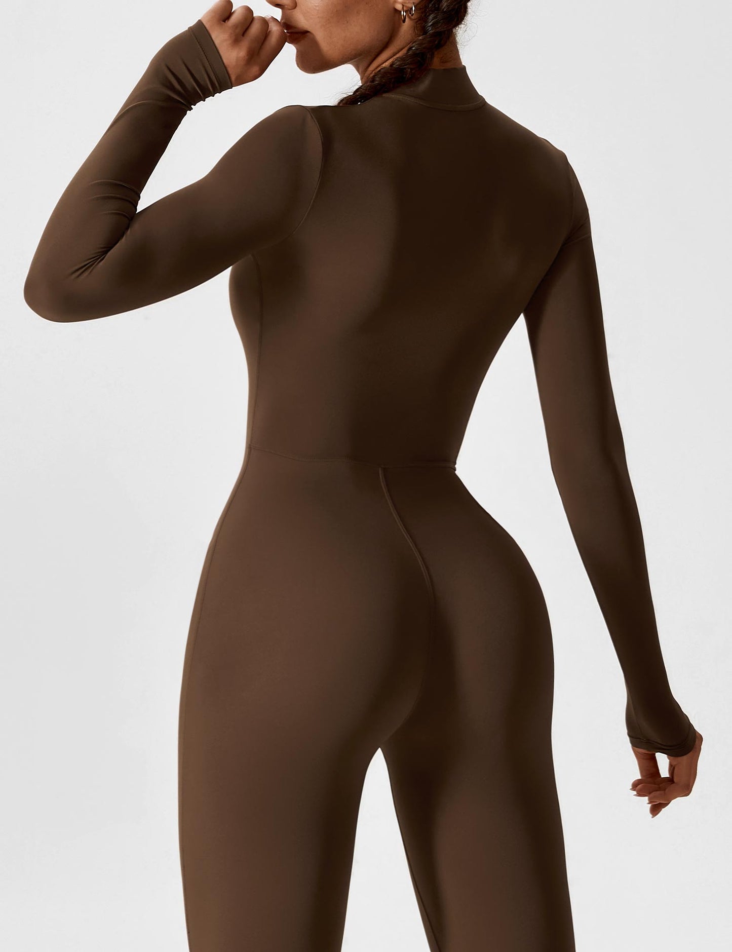 Savannah | Long  Sleeve Zipper Jumpsuit