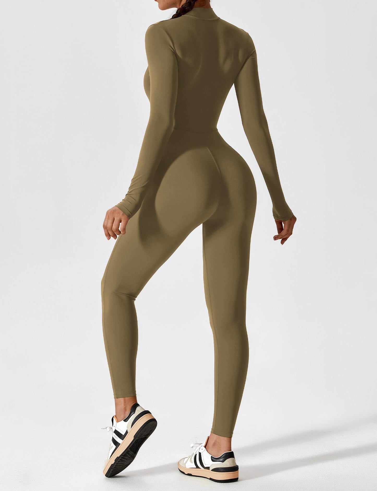 Savannah | Long  Sleeve Zipper Jumpsuit