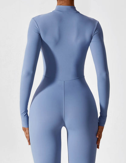Savannah | Long  Sleeve Zipper Jumpsuit