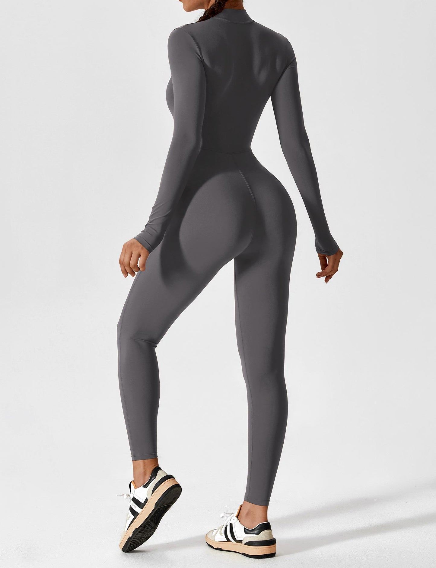 Savannah | Long  Sleeve Zipper Jumpsuit