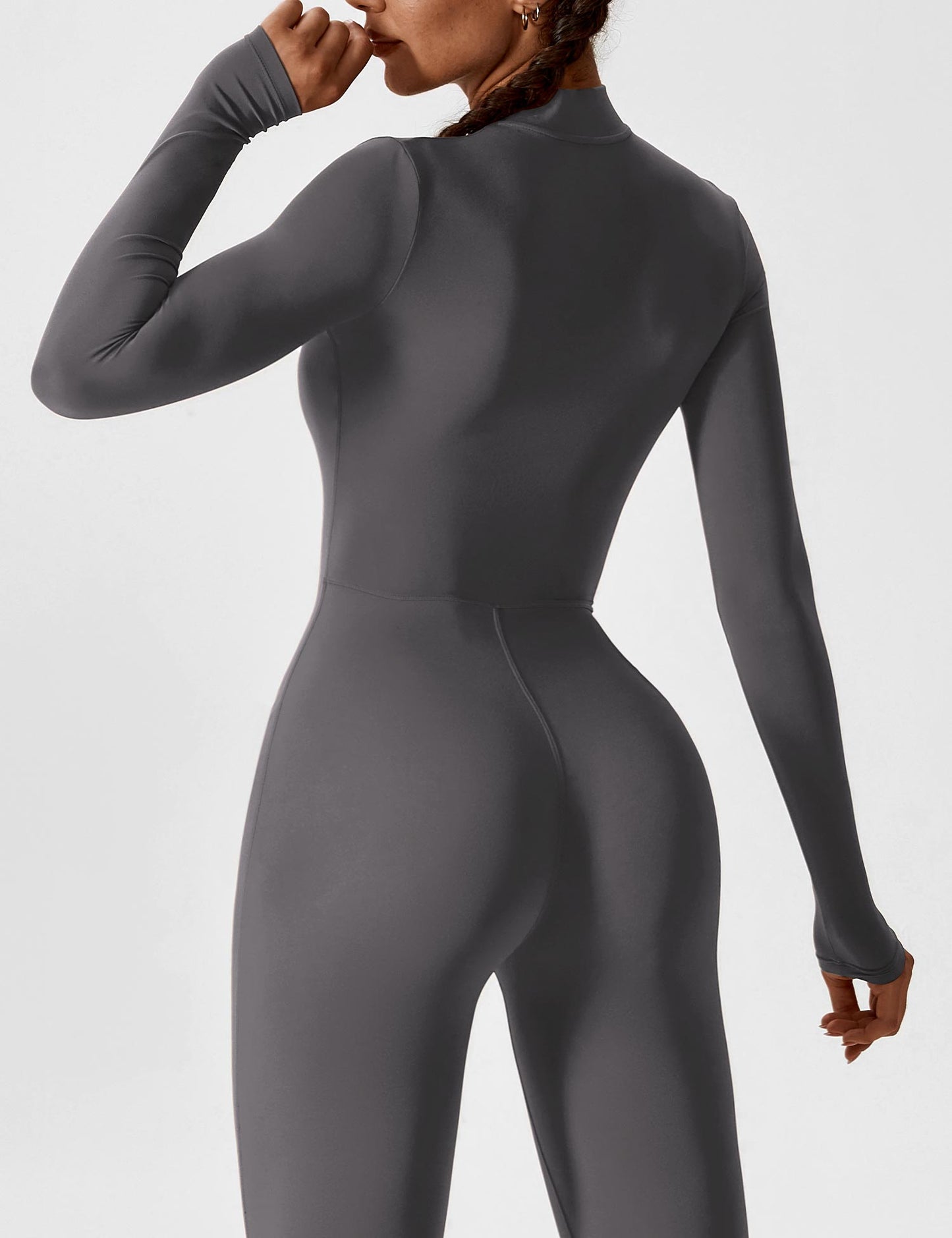 Savannah | Long  Sleeve Zipper Jumpsuit