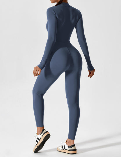 Savannah | Long  Sleeve Zipper Jumpsuit