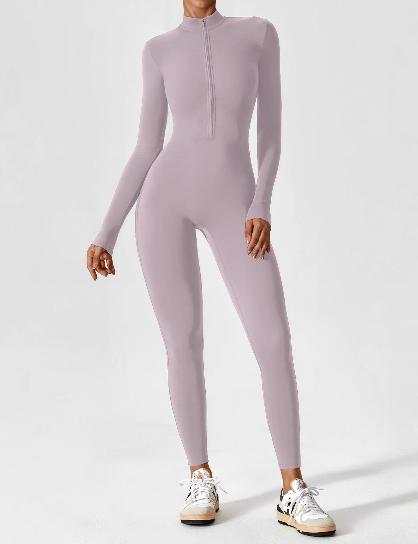 Savannah | Long  Sleeve Zipper Jumpsuit