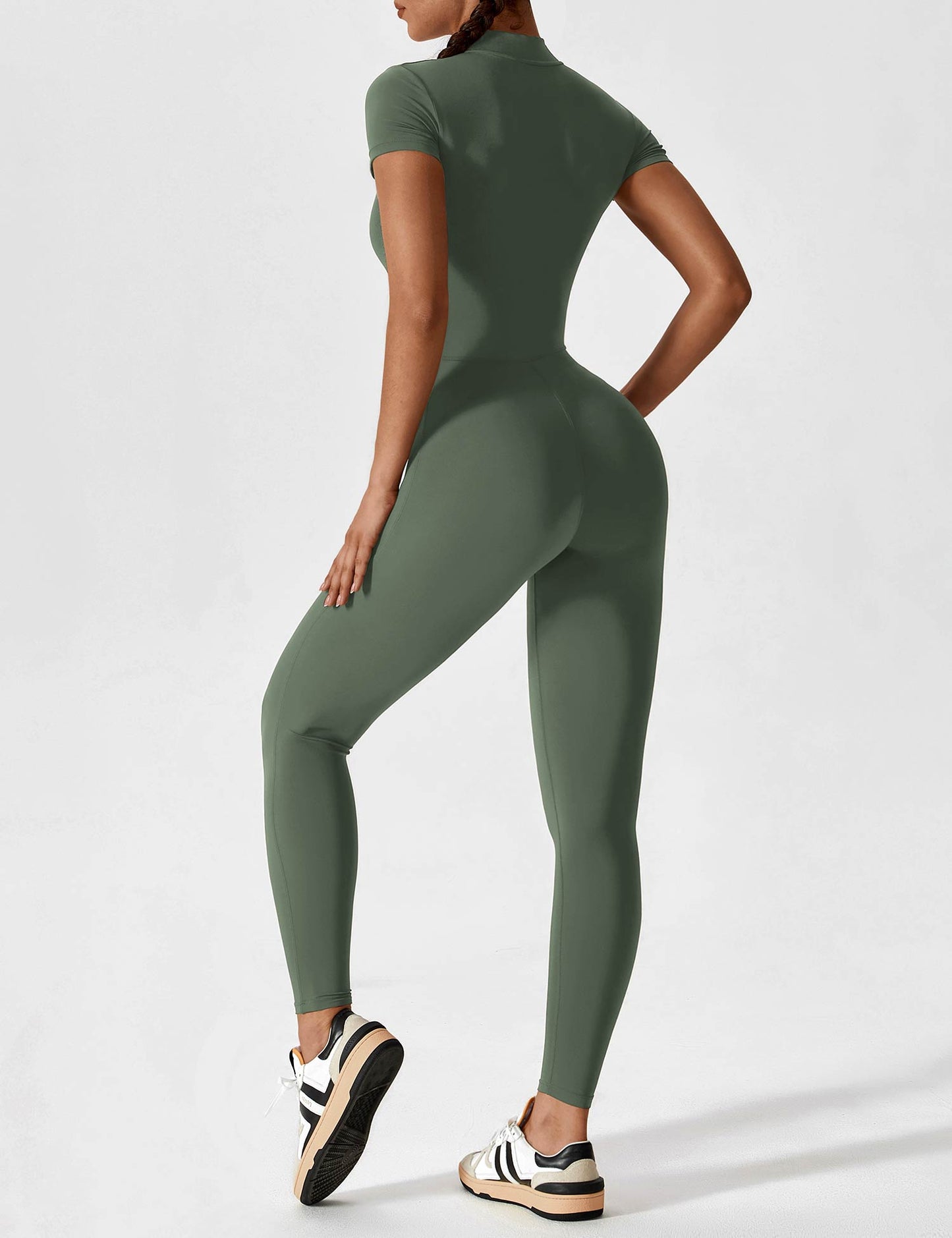 Savannah | Long  Sleeve Zipper Jumpsuit