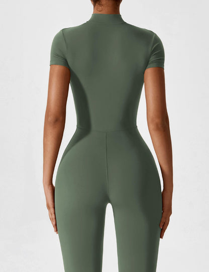 Savannah | Long  Sleeve Zipper Jumpsuit