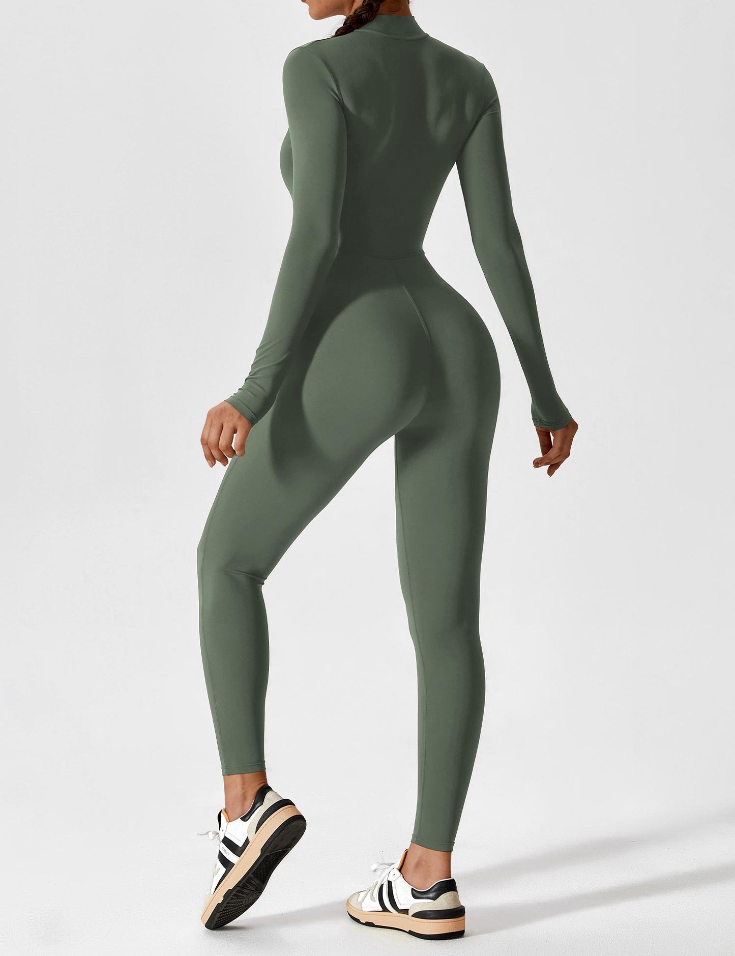 Savannah | Long  Sleeve Zipper Jumpsuit