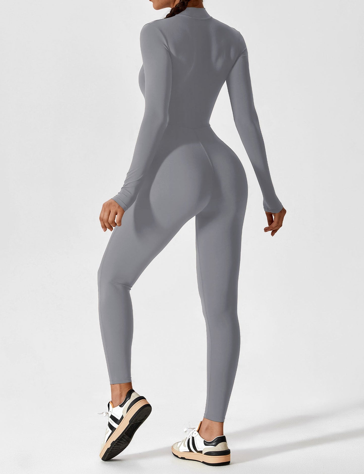 Savannah | Long  Sleeve Zipper Jumpsuit