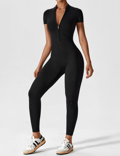 Savannah | Long  Sleeve Zipper Jumpsuit